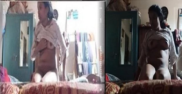 Dehati Bhabhi Round Boobs Pressing Foreplay Sex